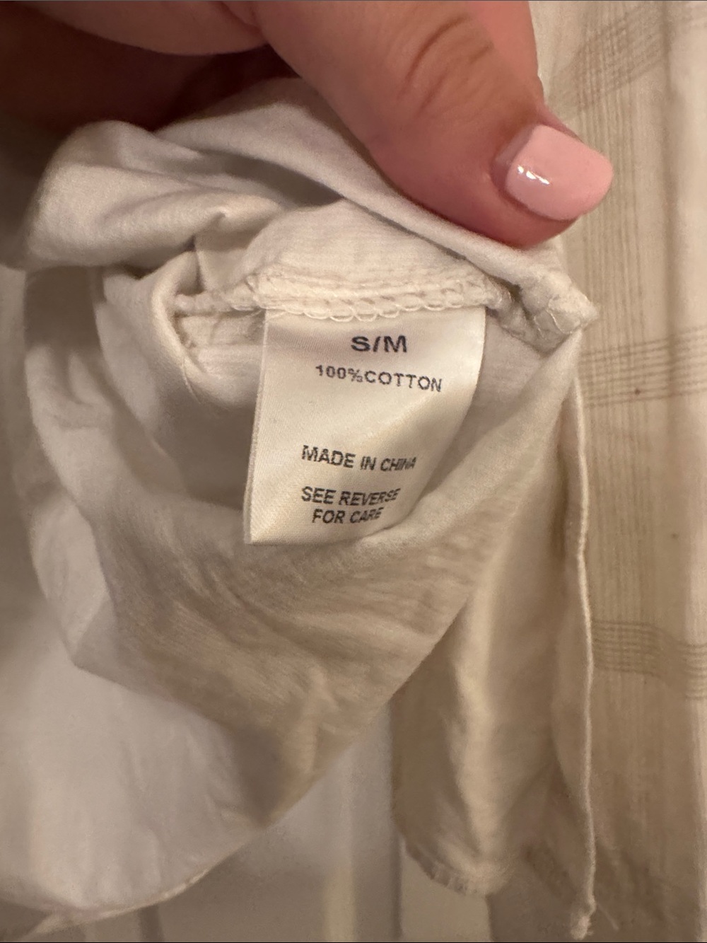 HoneyCloth Relaxed White and Beige 100% Cotton Plaid Button-Down Shirt - Women - Picture 3 of 11